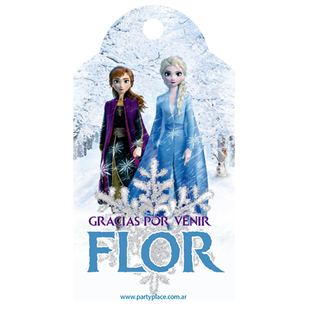 Tarjetas largas con cinta FROZEN II 24u Pers